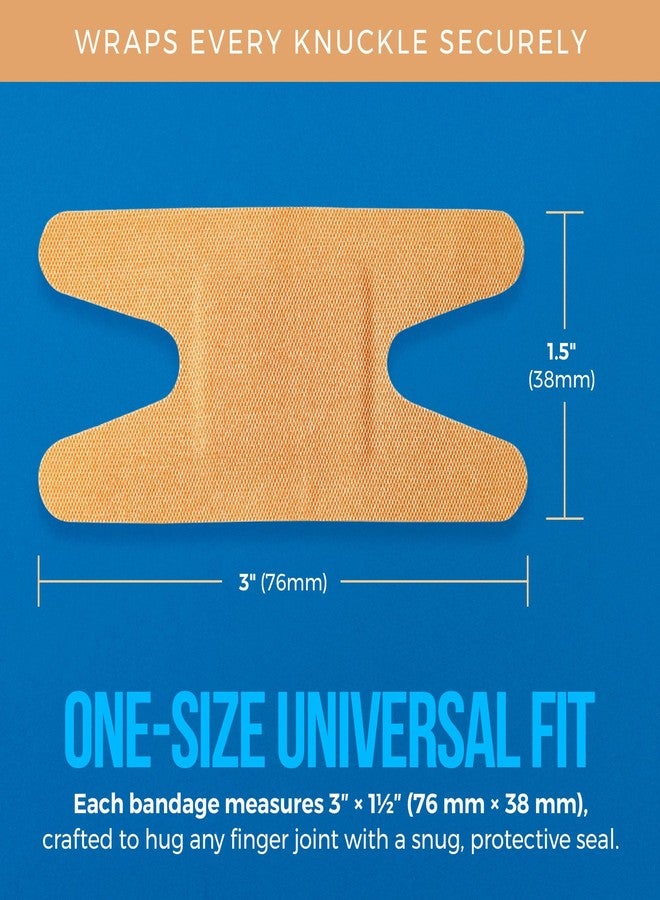 ميدكا ضمادات مرنة للمفاصل - ضمادات قماشية مرنة لاصقة للعناية بالأصابع وحماية الجروح - عبوة من 100 ضمادة - Image 4